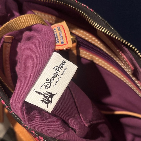 Dooney & Bourke Black and Brown Princess Shoulder Bag - Picture 5 of 11